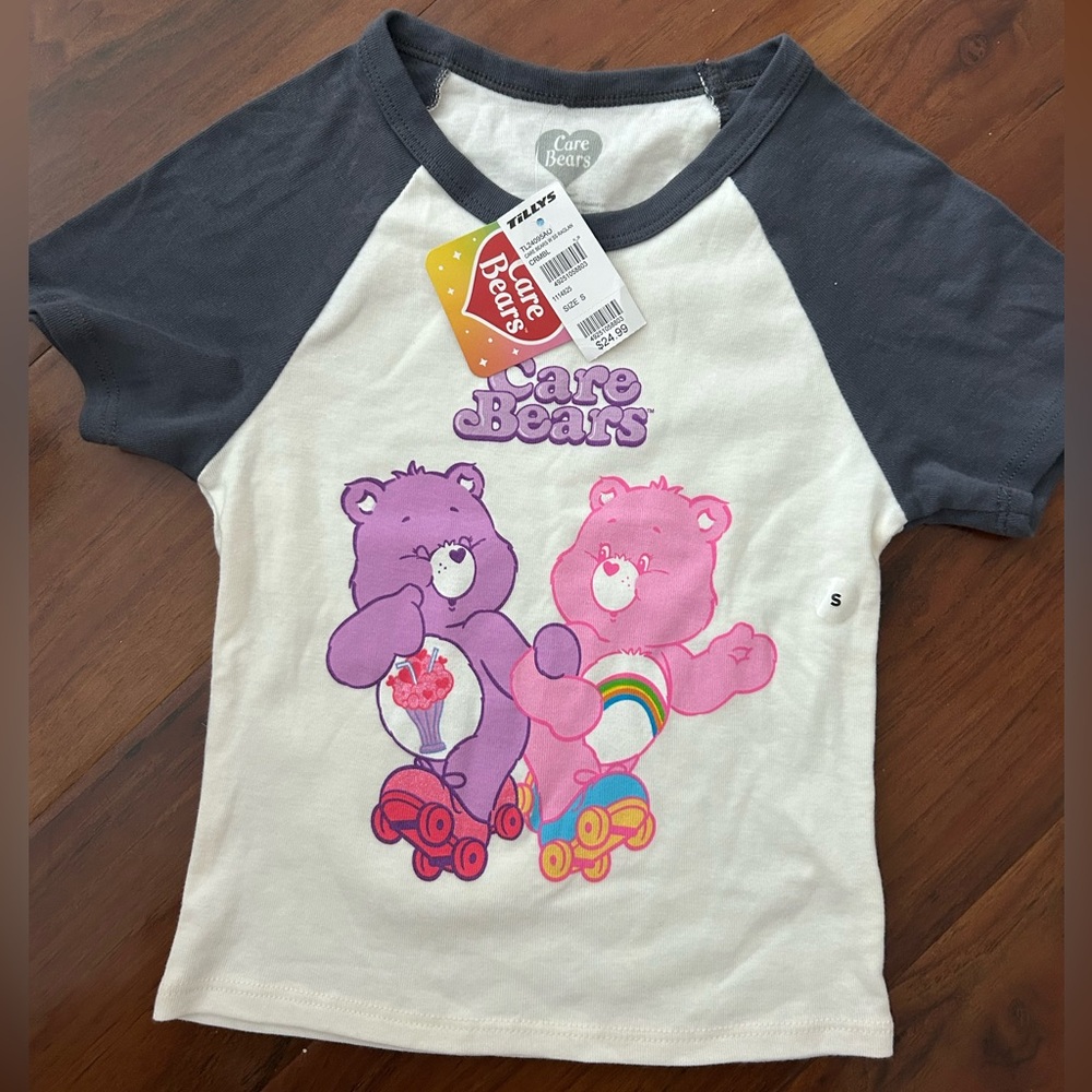 NWT Care Bears Crop Tee - S